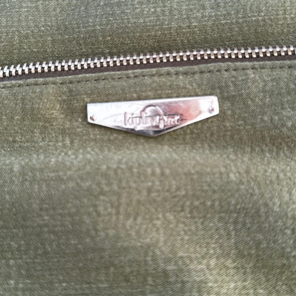 Kipling moss green with colbalt blue lining crossbody bag - Picture 9 of 16